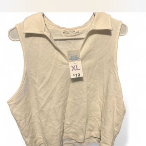 Primark Cream Sleeveless Tank Top